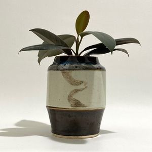 Vintage Handmade Studio Pottery Vase, Utensil Holder, Planter, Art Supplies